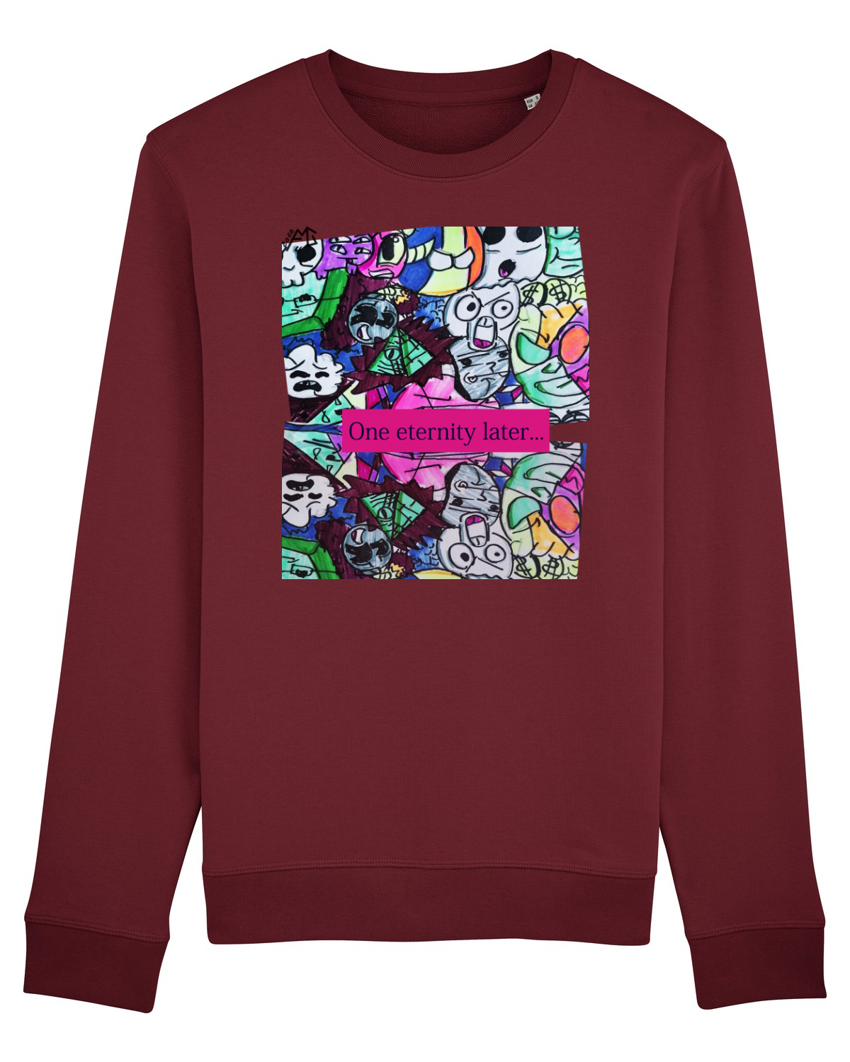 Bluză mânecă lungă Unisex Rise Burgundy