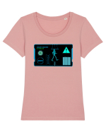 Holograma HUD Tricou mânecă scurtă guler larg fitted Damă Expresser