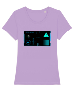 Holograma HUD Tricou mânecă scurtă guler larg fitted Damă Expresser