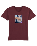 Michelangelo Tricou mânecă scurtă guler V Bărbat Presenter