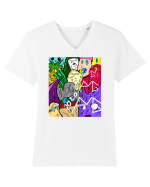 AMG xxl Tricou mânecă scurtă guler V Bărbat Presenter