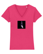 ALIEN ROBOT  Tricou mânecă scurtă guler V Damă Evoker