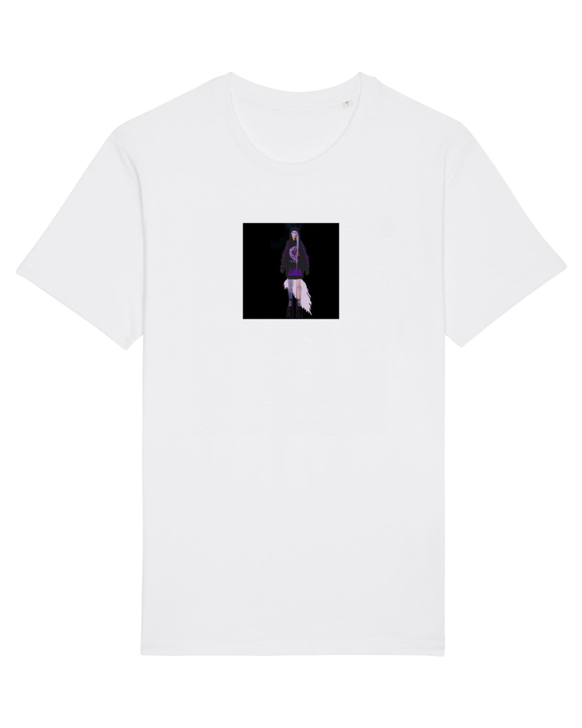 Tricou mânecă scurtă Unisex Rocker White