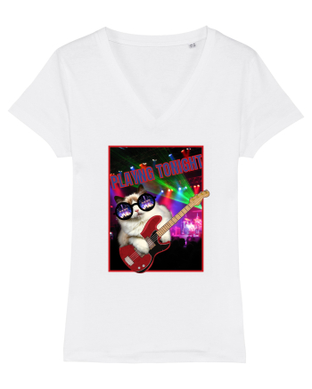 Pisica Rock And Roll White