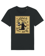 Pentru Iubitorii De Pisici Si Cafea Tricou mânecă scurtă Unisex Rocker