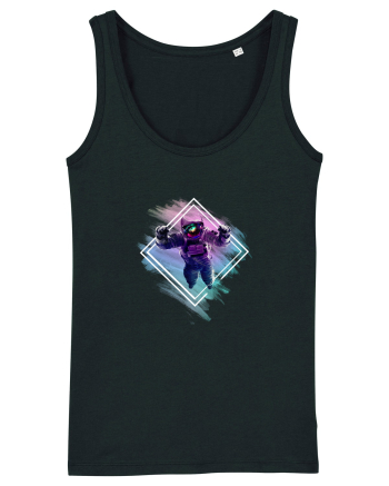 Astronaut floating  Black