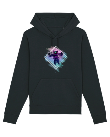 Astronaut floating  Black