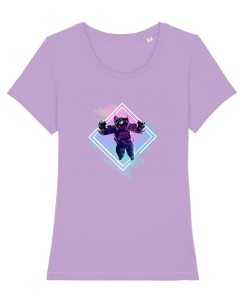 Astronaut floating  Lavender Dawn