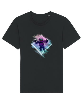 Astronaut floating  Black