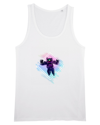 Astronaut floating  White