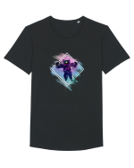 Astronaut floating  Tricou mânecă scurtă guler larg Bărbat Skater