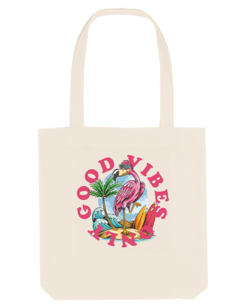 Cool Flamingo Good Vibes Only Natural
