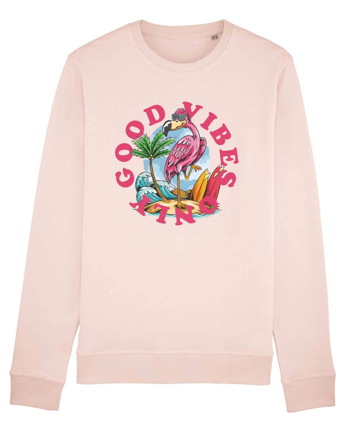 Bluză mânecă lungă Unisex Rise Candy Pink