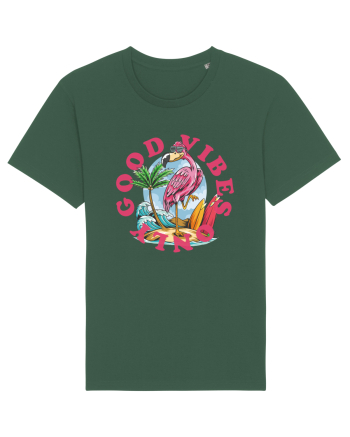 Cool Flamingo Good Vibes Only Bottle Green