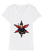 Samurai Tricou mânecă scurtă guler V Damă Evoker