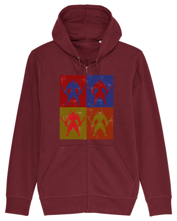  Retro Samurai  Burgundy