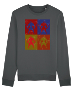  Retro Samurai  Bluză mânecă lungă Unisex Rise