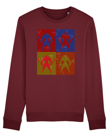  Retro Samurai  Burgundy