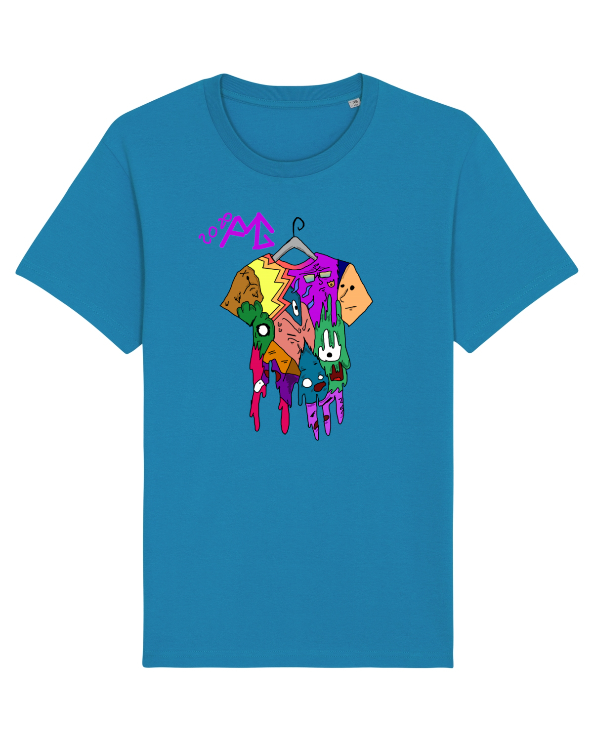 Tricou mânecă scurtă Unisex Rocker Azur