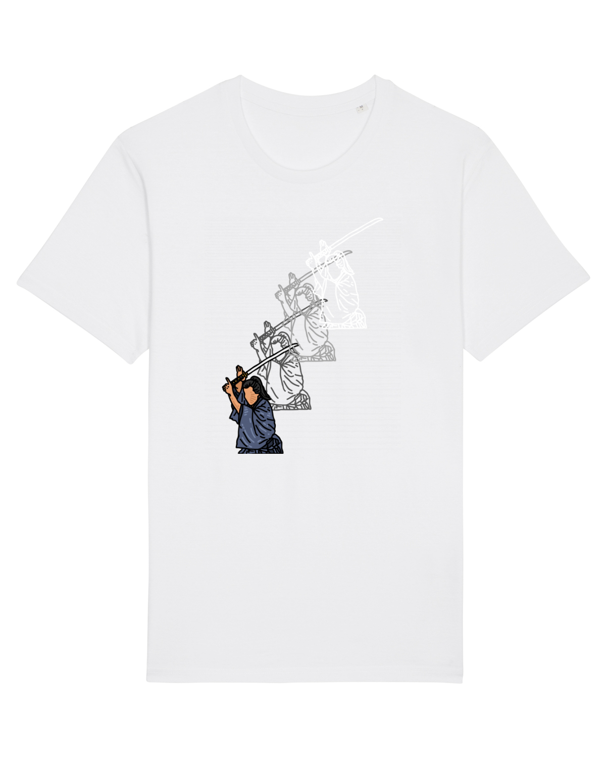 Tricou mânecă scurtă Unisex Rocker White