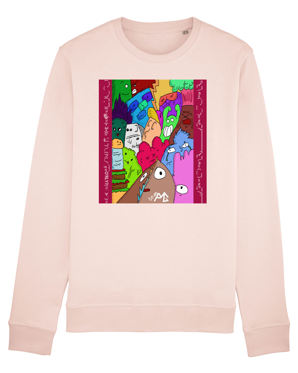 Bluză mânecă lungă Unisex Rise Candy Pink
