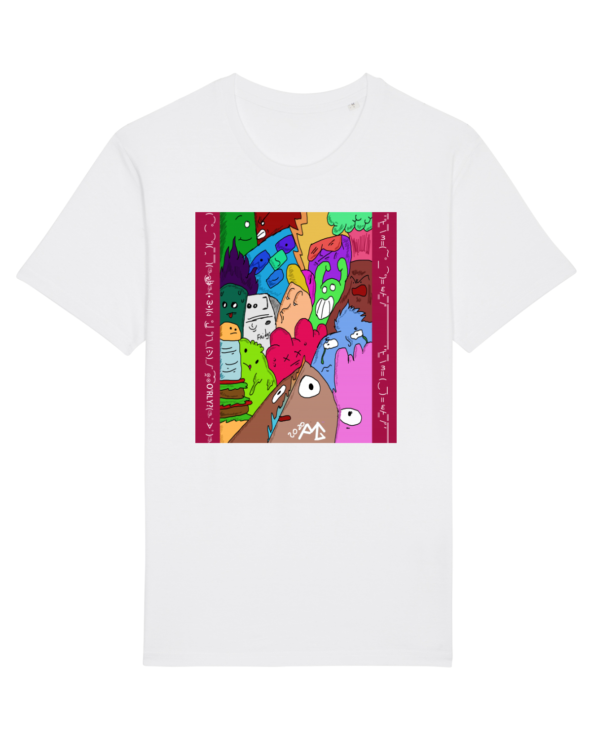 Tricou mânecă scurtă Unisex Rocker White