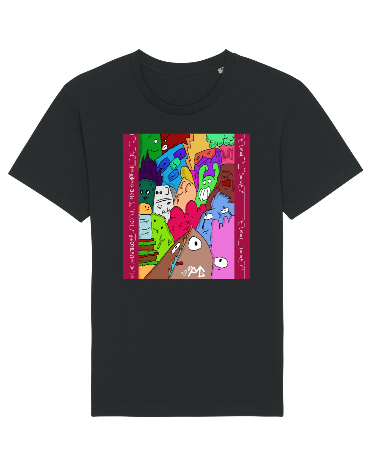 Tricou mânecă scurtă Unisex Rocker Black