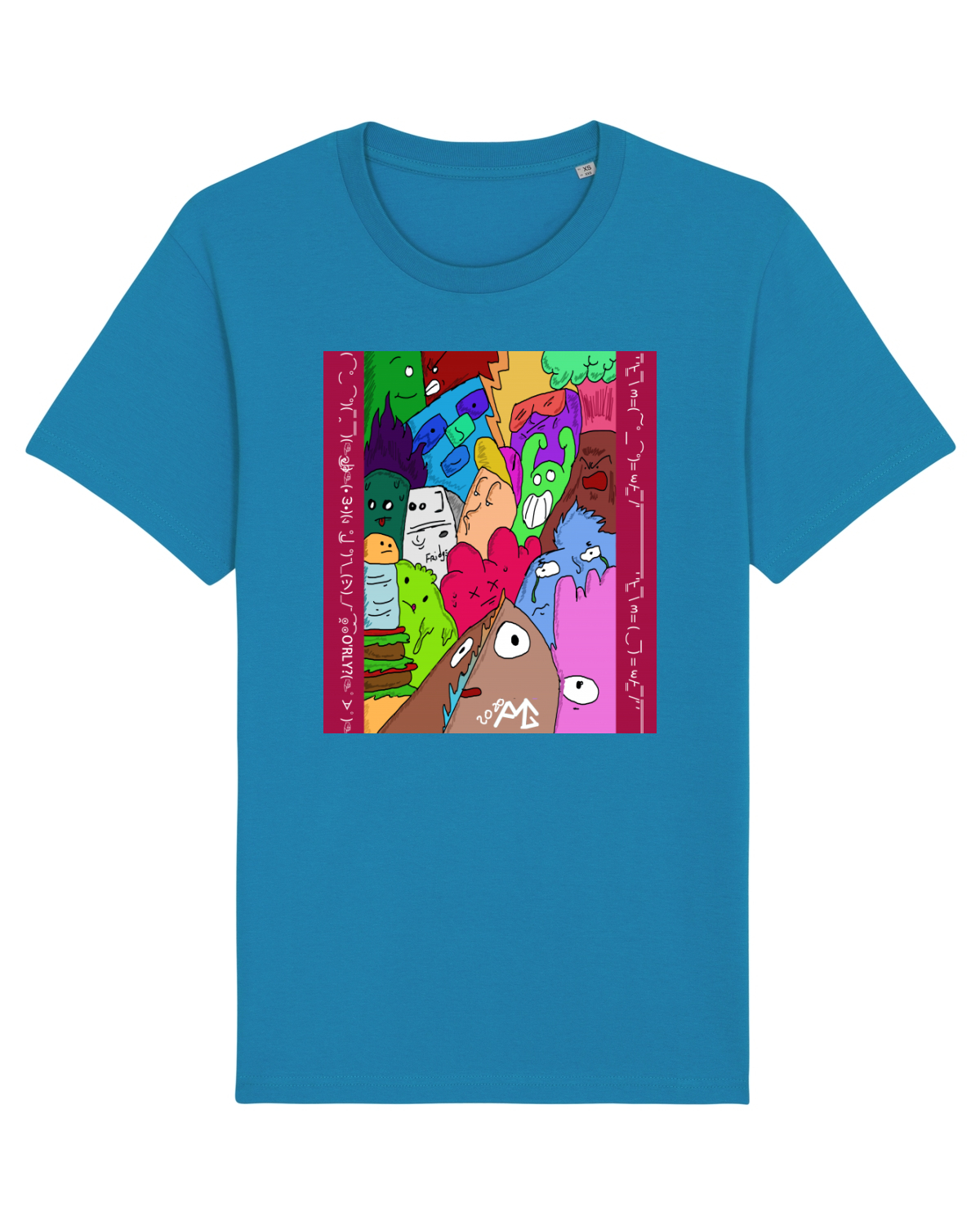 Tricou mânecă scurtă Unisex Rocker Azur