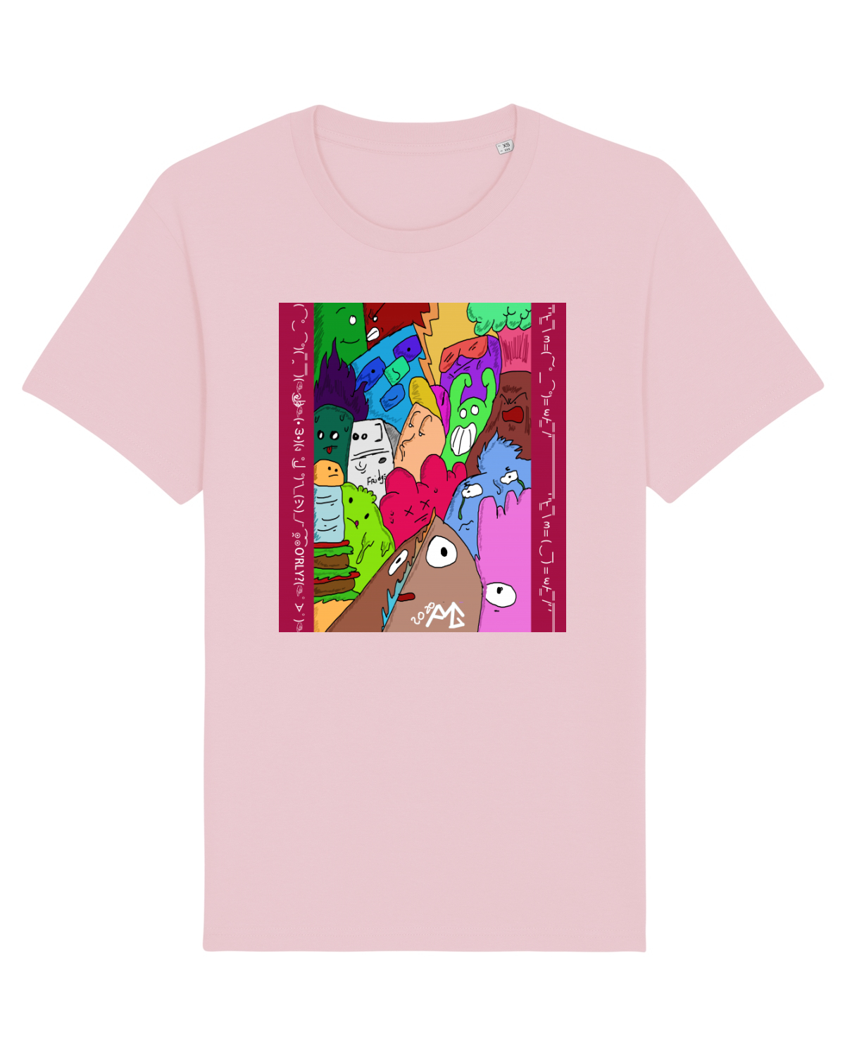 Tricou mânecă scurtă Unisex Rocker Cotton Pink