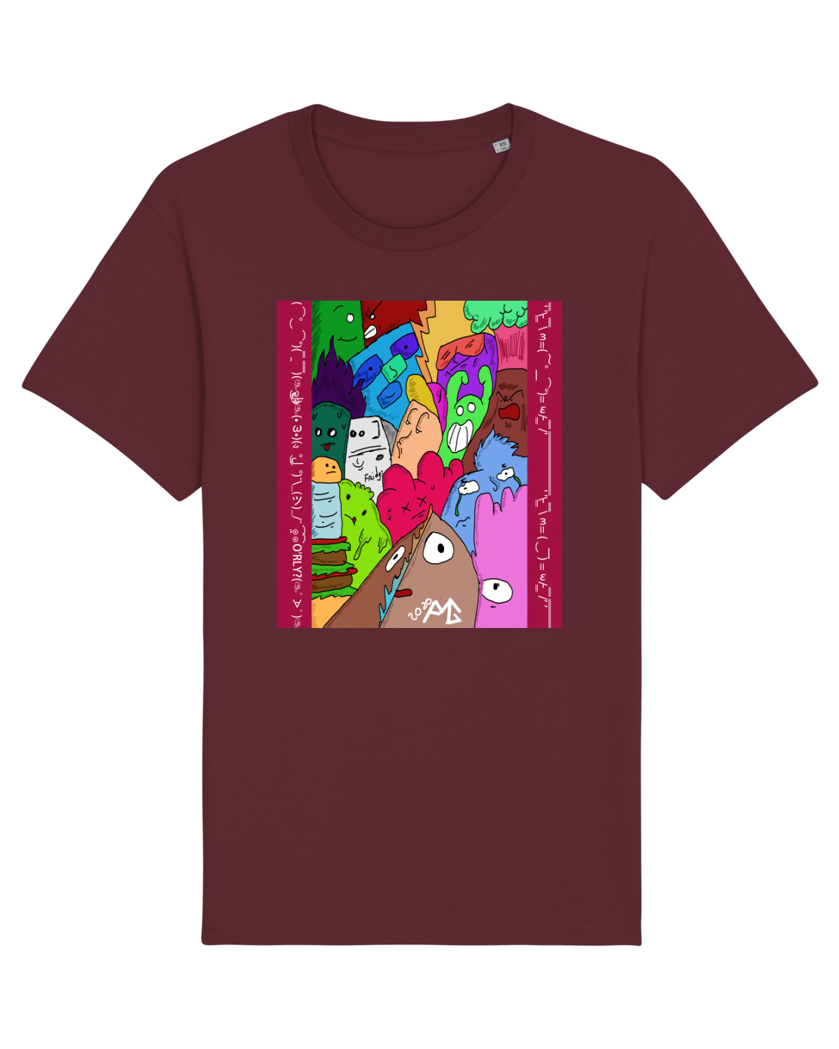Tricou mânecă scurtă Unisex Rocker Burgundy