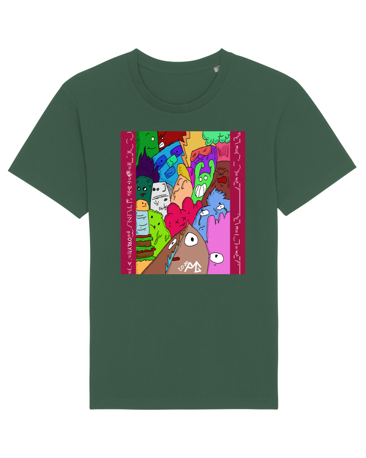 Tricou mânecă scurtă Unisex Rocker Bottle Green