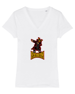 Samurai Ronin Tricou mânecă scurtă guler V Damă Evoker