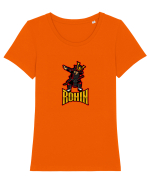 Samurai Ronin Tricou mânecă scurtă guler larg fitted Damă Expresser