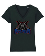 Samurai Ronin Tricou mânecă scurtă guler V Damă Evoker