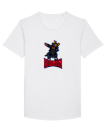 Samurai Ronin Tricou mânecă scurtă guler larg Bărbat Skater