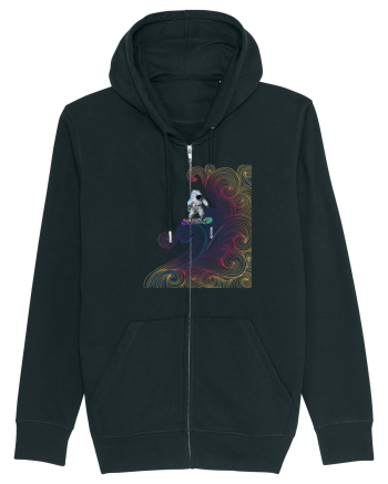 Snowboarding astronaut Black