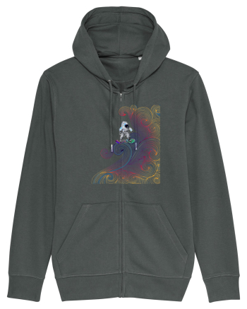 Snowboarding astronaut Anthracite