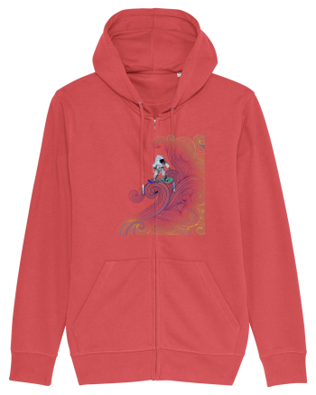 Snowboarding astronaut Carmine Red