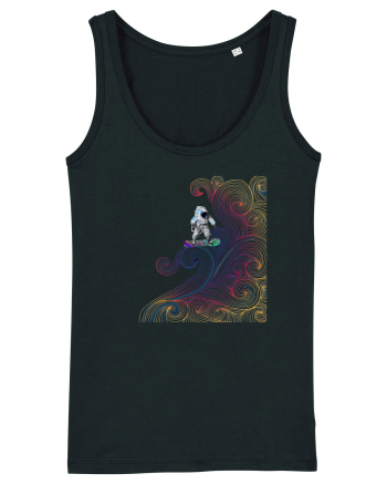 Snowboarding astronaut Black