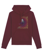 Snowboarding astronaut Hanorac Unisex Drummer