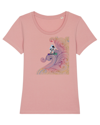 Snowboarding astronaut Canyon Pink
