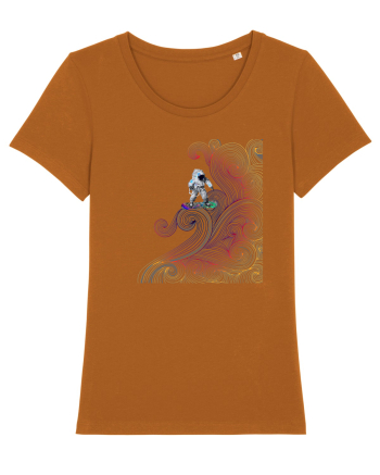 Snowboarding astronaut Roasted Orange