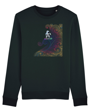 Snowboarding astronaut Black