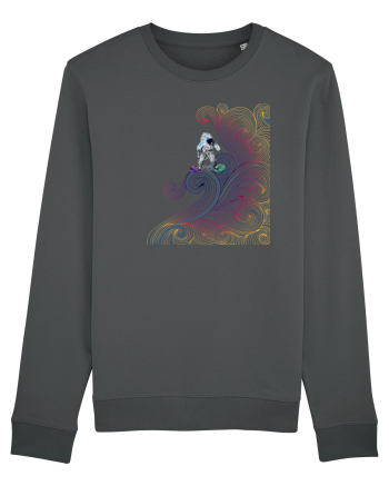 Snowboarding astronaut Anthracite
