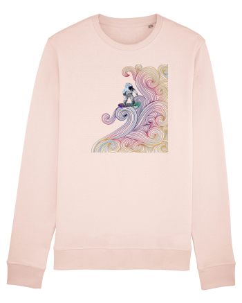 Snowboarding astronaut Candy Pink