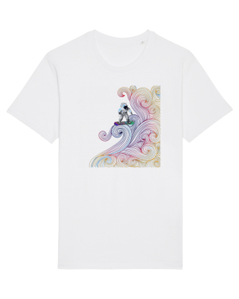 Snowboarding astronaut White
