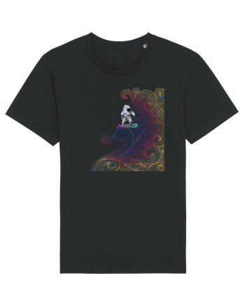 Snowboarding astronaut Black