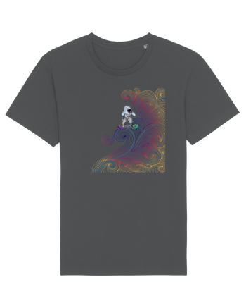 Snowboarding astronaut Anthracite