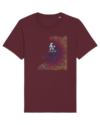 Snowboarding astronaut Burgundy