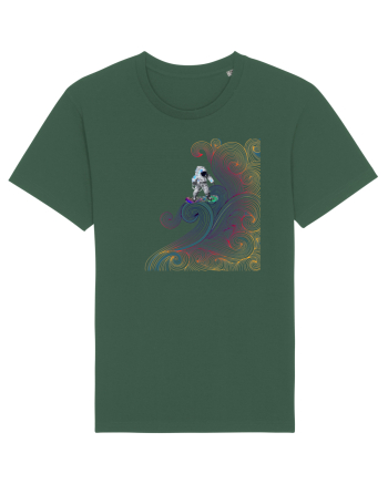 Snowboarding astronaut Bottle Green